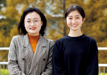 図版：謝子茜さん（左），松村千裕さん（右）