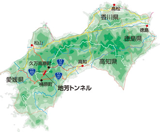 地芳トンネル地図