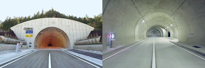 写真：完成した地芳トンネル