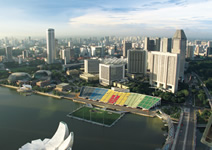 写真：シンガポールの新都心マリーナセンター地区