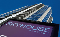 図版：ジョージア州アトランタに建設された第1号案件「SkyHouse Midtown」