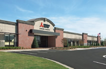 図版：岡本さんが担当した三菱電機　米国空調冷熱部門新事務所（ジョージア州スワニー）。
