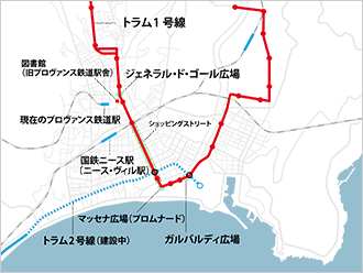 写真：現在のプロヴァンス鉄道駅