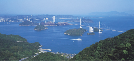 図版：来島海峡大橋（愛媛県今治市）
