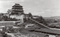 図版：“昭和の大修理”の様子。当社が素屋根の施工を担当した