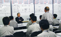 写真：武蔵水路中流部改築工事事務所訪問の様子