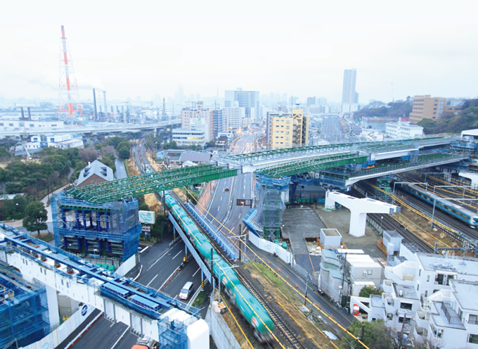 写真：朝6時の状況