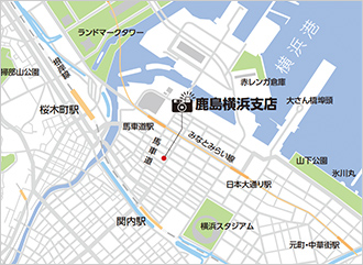 地図：鹿島横浜支店