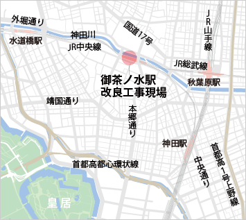 図版：工事現場地図