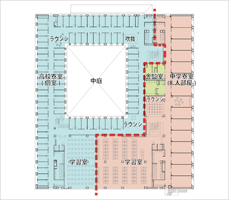  図：新寮の平面図