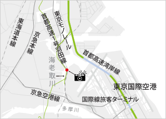 地図：東京オリンピック前の羽田