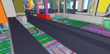 図版：Solibriで作成した3Dデータ（干渉部解決後）