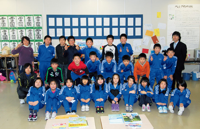 写真：「県立陸中海岸青少年の家」にて