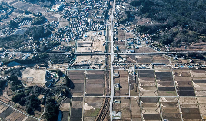 写真：新しい坂元駅周辺