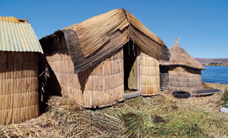 写真：トトラでつくられた住居