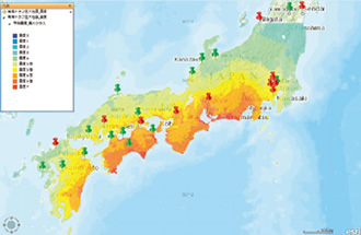 図版：オンラインハザードマップシステム