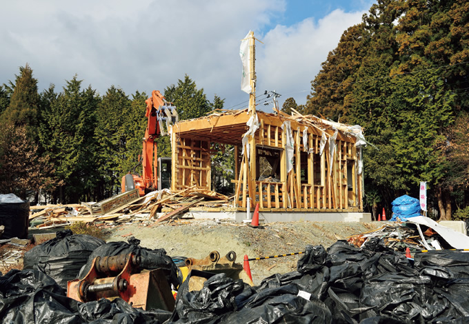 写真：家屋解体の様子