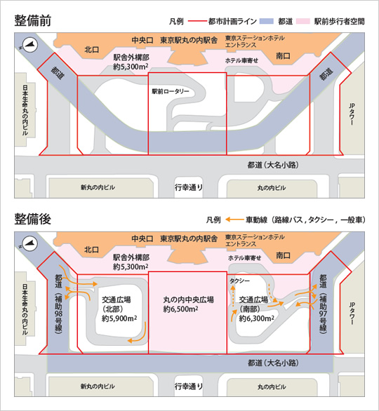 図版：広場整備の概要