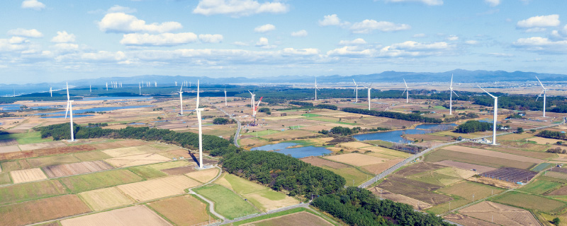 図版：南側の上空から見た現場全景