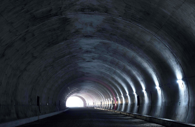図版：竣工した新区界トンネル（2019年8月）