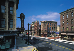 �j���[���[�N�G���A�̊X���݂̗l�q