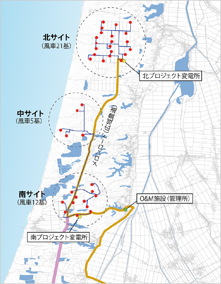 図版：風車配置図