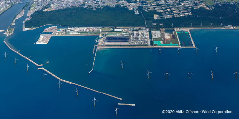 図版：秋田港・能代港洋上風力発電施設建設工事