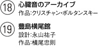 図版：心臓音のアーカイブ，豊島横尾館