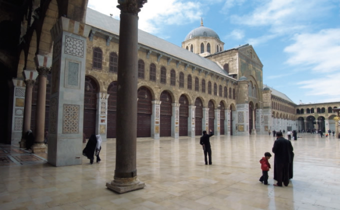 写真：イスラム教の聖地ウマイヤド・モスク