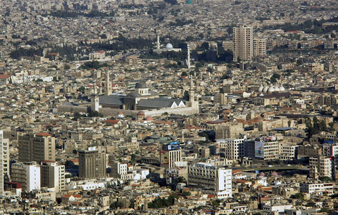 写真：ダマスカスの街を見下ろす