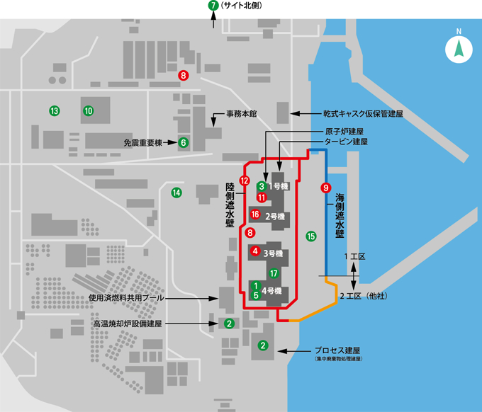 図版：鹿島のサイト内での主な取組み