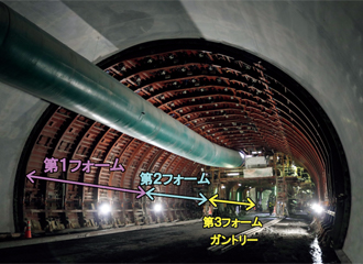 写真：TrAF工法を初適用した「国道45号 唐丹第3トンネル」（岩手県）