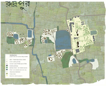 図：アンナが仲間たちとつくった村の調査マップ。後年，学校建設で役立つことになった