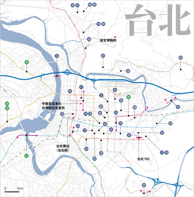 図版：台北地図