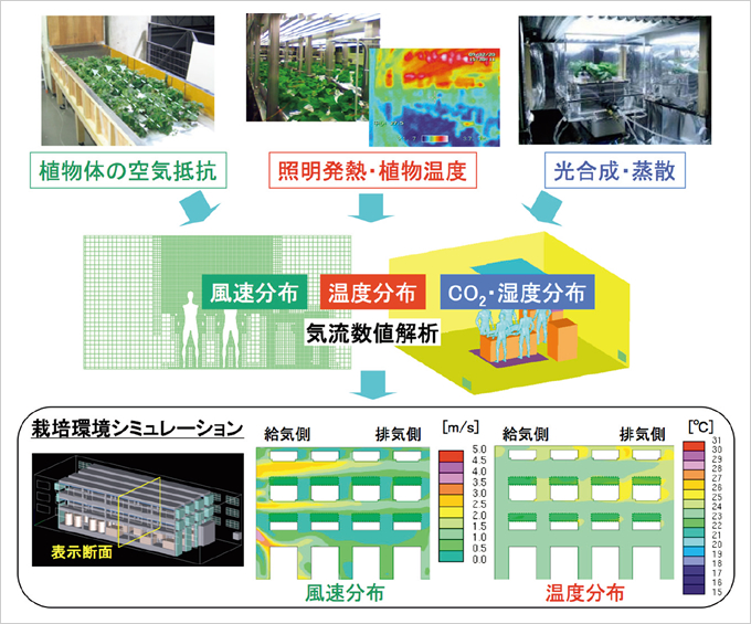 図版：「栽培環境シミュレーションシステム」の概念図