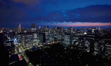 写真：32階からの夕景