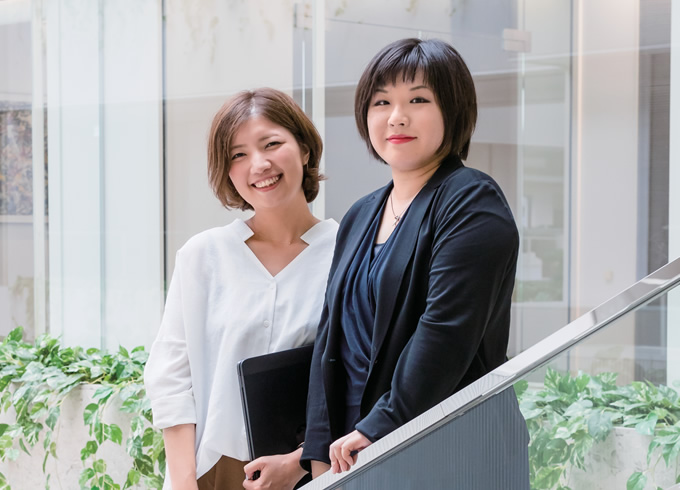 写真：大橋彩さん,上野恵美さん