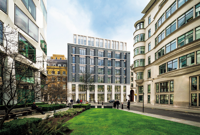 図版：ロンドンの金融街シティで大規模改装工事が進む〈77コールマン〉のイメージパース