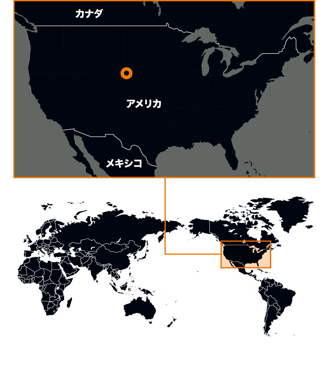 地図：ハックスタン，アメリカ