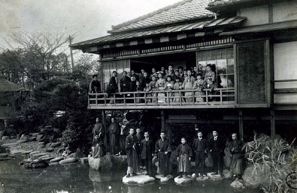 図版：深川鹿島邸での新年会（1914年）