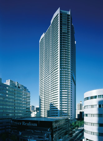 写真：キャピタルマークタワー（東京都港区）／ウインカー工法®で超高層建物を免震化