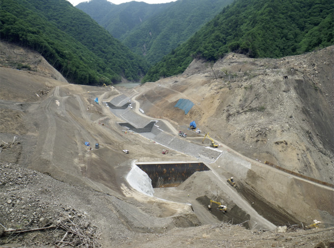 写真：排水路全景