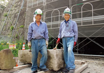 写真：鈴木浩一さん（右）と森忠夫さん