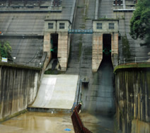 写真：減勢工工事は非洪水期に行われる