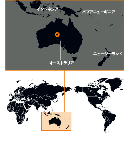地図：ゴッシズ・ブラフ，オーストラリア
