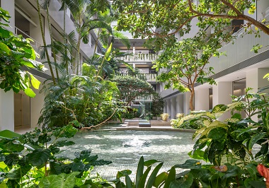 図版：特別公開するKIビルのアトリウム