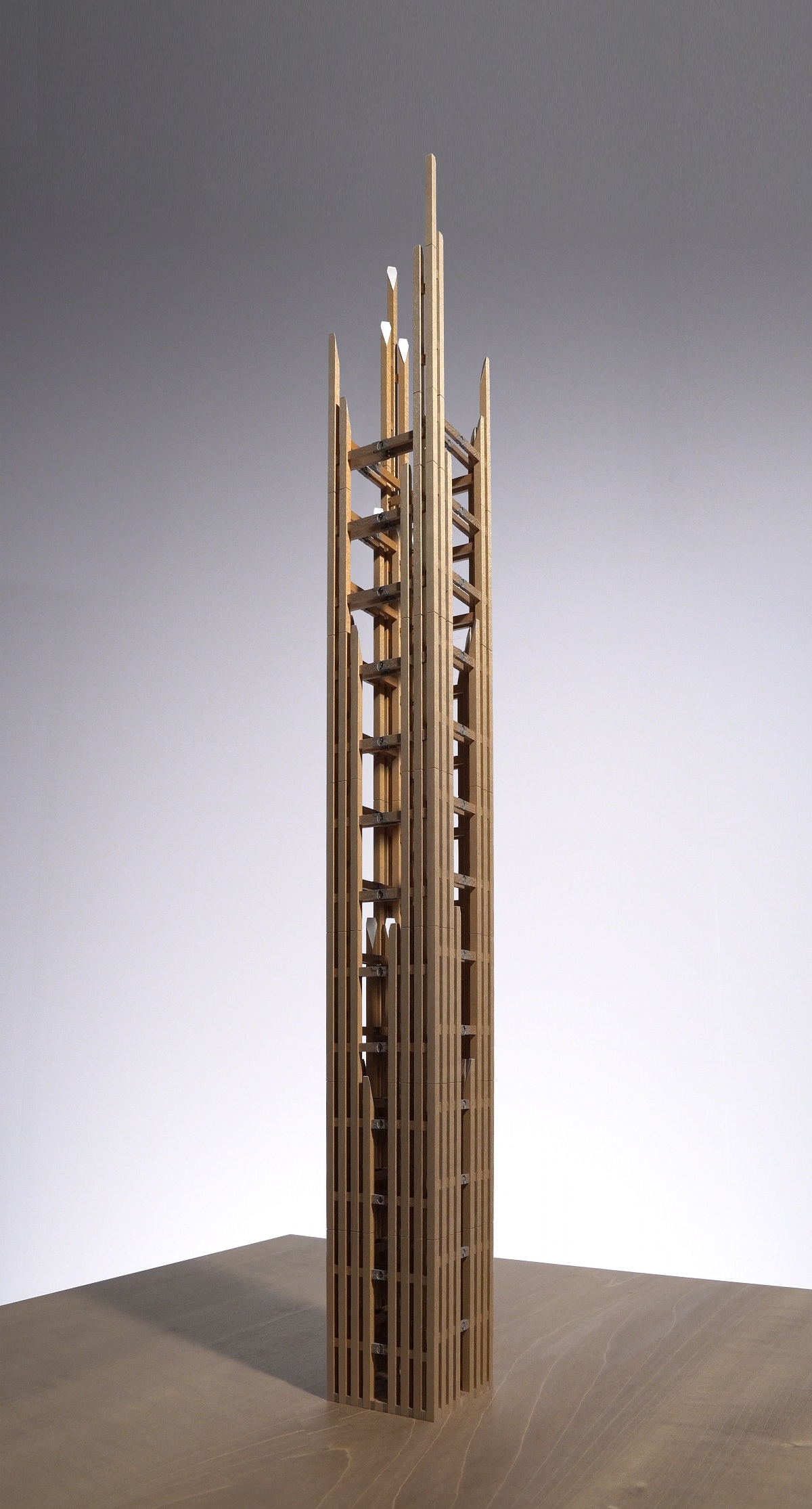図版:公開した「KAJIMA TREE」1/100模型