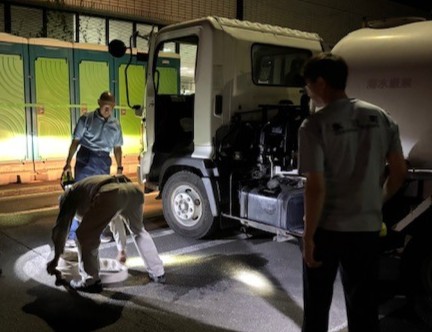 給水車による給水