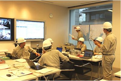 震災対策本部での情報収集・伝達・共有の訓練