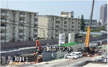 住宅に近接した現場（製造プラント）